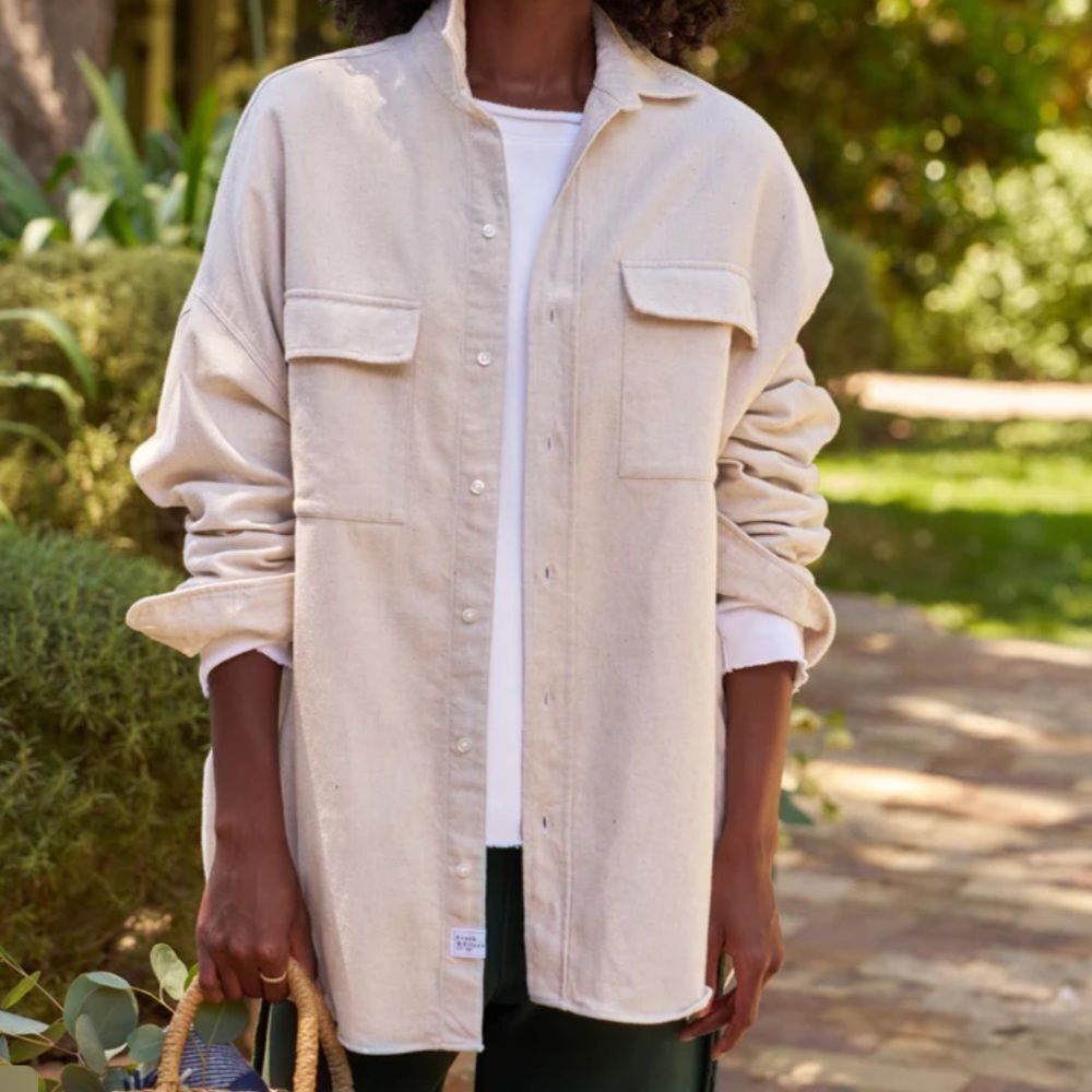 Frank & Eileen MCLOGHLIN Flannel  Utility Shirt Jacket M/L